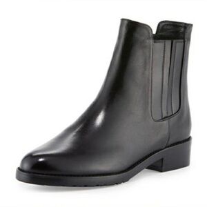 Stuart Weitzman Basilico Nero Chelsea flat ankle boot - black 9.5
